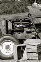 Old Tractor with Crates