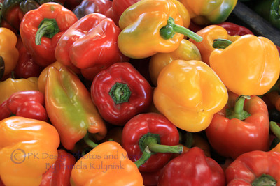 Red and Orange Peppers