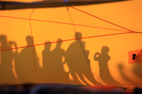 People Shadows Inside the Balloon
