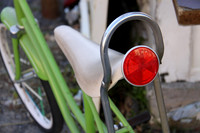 Green Bike with Banana Seat and Reflector